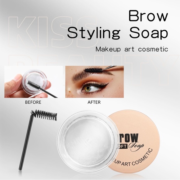 Clear Eyebrow Gel- Eye Brow Gel Eyebrow Styling Wax for Feathery & Fluffy Brows - Picture 2 of 9